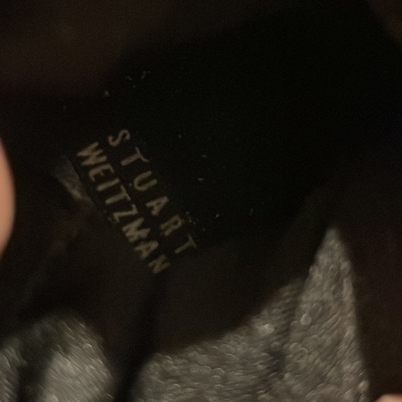 Stuart Weitzman Black Microfiber Fabric Stretch Boots size 8.5 - Picture 8 of 12